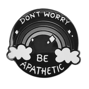 Don't Worry Be Apathetic Golf Ball Marker with Magnetic Hat Clip - Picture 1 of 4
