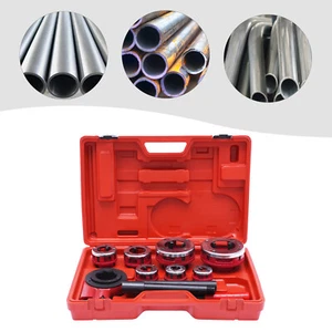 Pipe Threader Kit w/ Hand Ratchet + 3/8",1/2",3/4",1",1-1/4",1-1/2",2" Dies - Picture 1 of 9