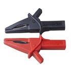 1 Pairs Red Black Car Battery Clip Cables Alligator Clips Charger Clamp Tool