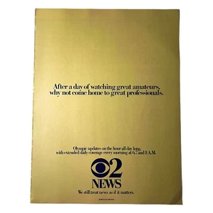 ABC Channel 2 News Vintage 1984 Print Ad 8x10.75" 80s LA Olympics Television - Picture 1 of 1