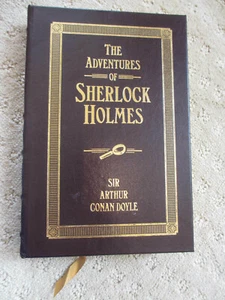 THE ADVENTURES SHERLOCK HOLMES ARTHUR CONAN DOYLE LEATHER 1995 Barnes Noble * - Bild 1 von 5