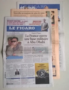 LE FIGARO Nr. 20 161 vom 26.05.2009 - Frankreich eröffnet Militärbasis in Abu Dhabi/Cannes - Bild 1 von 11