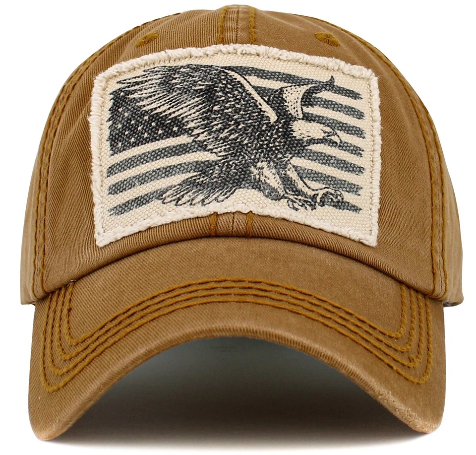 Gorra de béisbol EAGLE FLAG vintage envejecida Foto 1 de 1