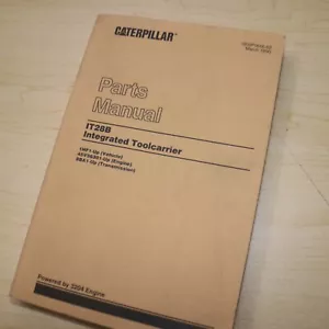 CAT Caterpillar IT28B Toolcarrier Parts Book Manual TC wheel loader catalog IT - Picture 1 of 4