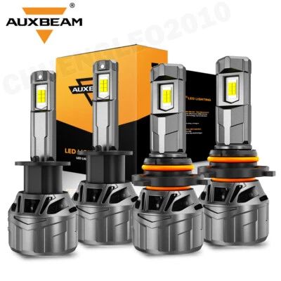 Faros LED de haz alto bajo 6500 k blancos para Jaguar XK8 1997-2006 AUXBEAM Canbus Foto 1 de 4