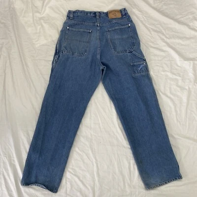 Винтажные чисто Playaz мешковатые Y2K 3M плотник синие джинсы мужские 34 x 32 хип-хоп фигурист - Изображение 1 из 4