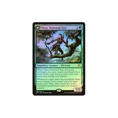 MTG FOIL Nissa, Vastwood Seer  Nissa Sage Animist Prerelease Magic Origins - Image 1 of 2