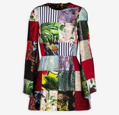 €2350 DOLCE & GABBANA Mini Vestido Multicolor Floral Patchwork IT42/UK 10, US 6 Foto 1 de 4