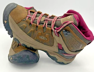 Keen Targhee III Mid Hiking Boots Womens 7 Weiss Boysenberry Nubuck 1018178 - Picture 1 of 22
