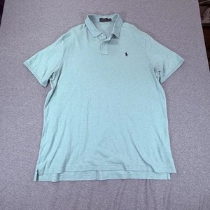Polo Ralph Lauren Polo Shirt Uomo Taglia Large Teal Pima Soft Touch - Foto 1 di 11
