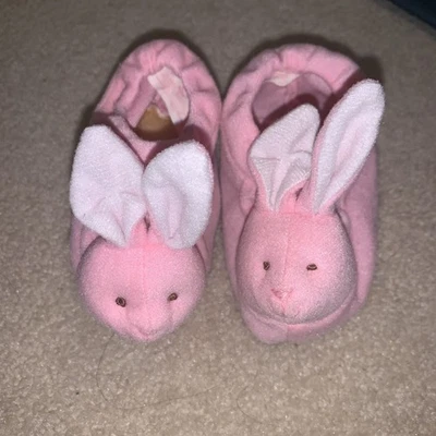 Zapatillas vintage de conejito rosa de RUSS para bebé, muñeca o relleno hasta 10 meses Foto 1 de 4