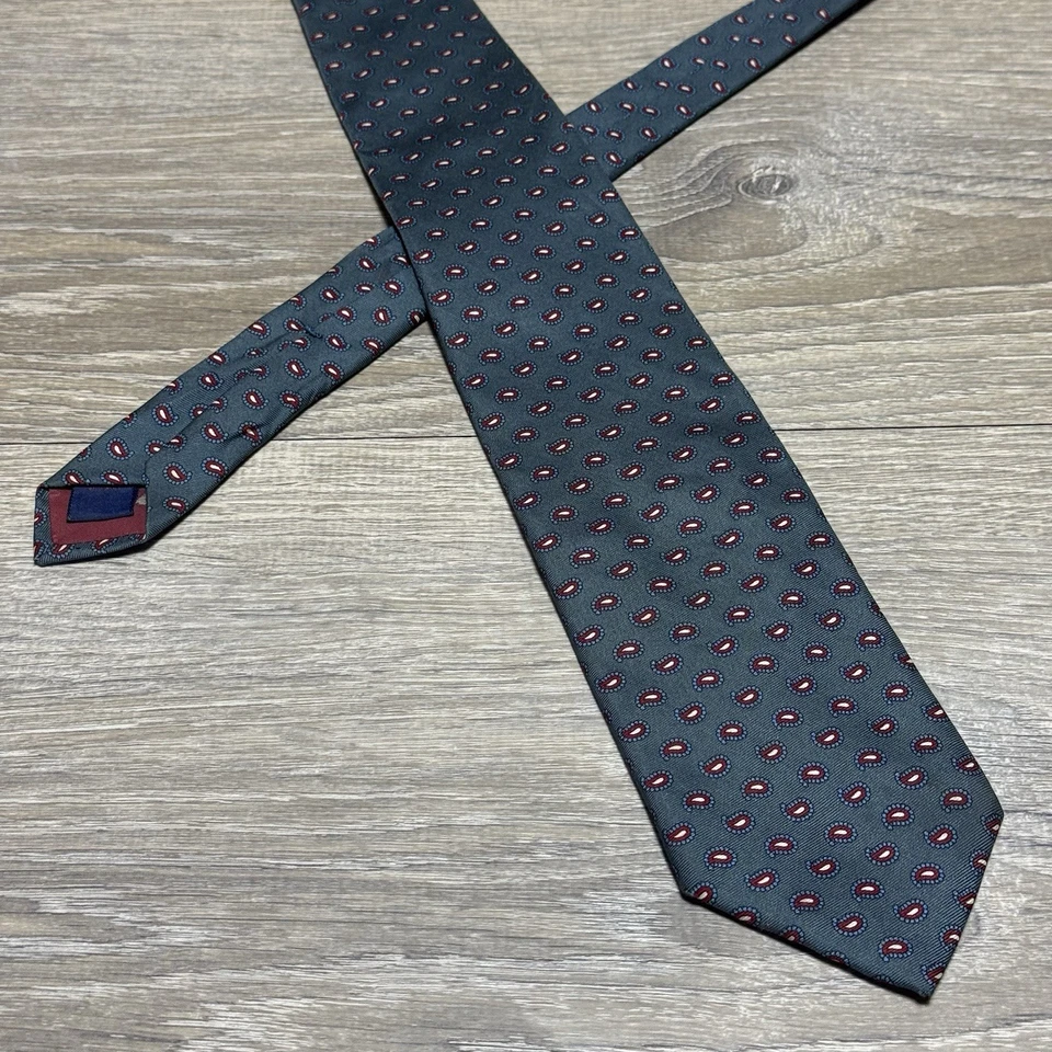 Галстук мужской Dooney & Bourke ручной работы роскошный 100% итальянский шелк 58 дюймов L 3 дюйма W - Изображение 1 из 4