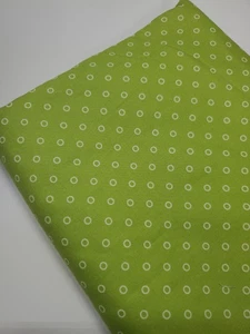 Bonnie & Camille Vintage Picnic Moda Green Polka Dots Retro Quilt FAT QUARTER  - Picture 1 of 1