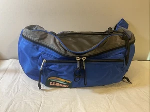 Vintage LL bean Deluxe Fanny Pack Blue  - Picture 1 of 9