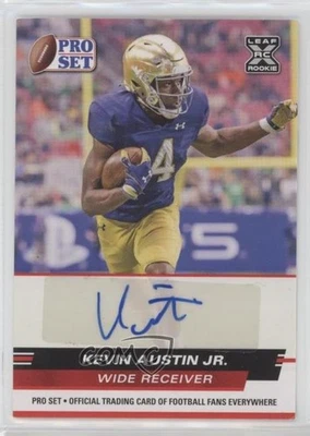 2022 Leaf Pro Set Draft Auto Red Kevin Austin Jr #PSA-KA2 Rookie Auto RC - Image 1 of 2