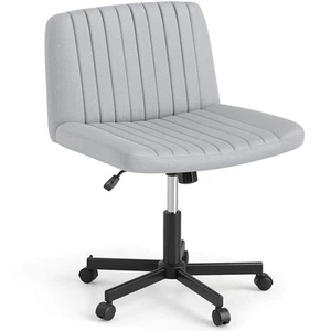 Criss Cross Chair No Wheels w/Soft-Padded Wide Seat Adjustable Height Modern - Picture 1 of 1