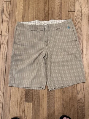 Original Penguin By MunsingWear Men's Plaid Chino Shorts, Size 38 - Image 1 of 4