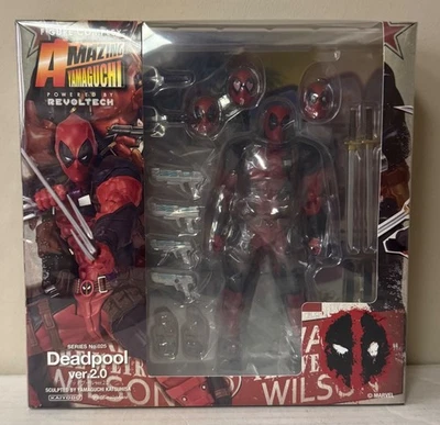 Collector Grade Authentic Marvel Amazing Yamaguchi Revoltech 025 Deadpool (V2) - Image 1 of 4