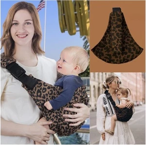 STYLISH Leopard Print Toddler Carrier and Baby Sling – Ergonomic Hip Seat UK - Picture 1 of 8
