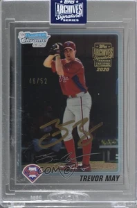 2020 Topps Archives Signature Series /52 Trevor May #10B-BCP36 Buyback Auto - Picture 1 of 3