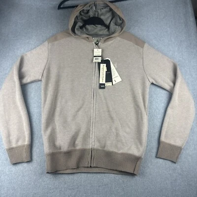 Scott James Sweatshirt Mens L Hoodie Beige Blanket Lined Full Zip NWT $88 Sand - Image 1 of 4