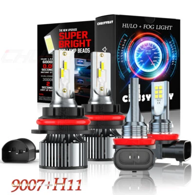 Combo de faros LED altos/bajos + faros antiniebla 4X 6000K para Suzuki SX4 2007-2013 Foto 1 de 4