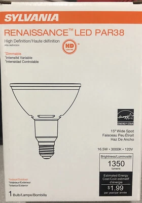 6 Pack Sylvania RENAISSANCE LED 16.5 watt - 120 volt - PAR38 - Medium Screw Base - Image 1 of 3