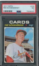 1971 Topps #239 Red Schoendienst St. Louis Cardinals HOF PSA 7 NM