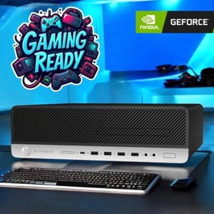 HP Gaming Desktop Computer PC SFF Up To 32GB RAM M.2 SSD+HDD Windows 10/11 Pro - Afbeelding 1 van 11