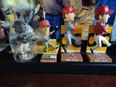 Las 4 abejas Mike Trout BobbleHeads SGA Salt Lake City Foto 1 de 4