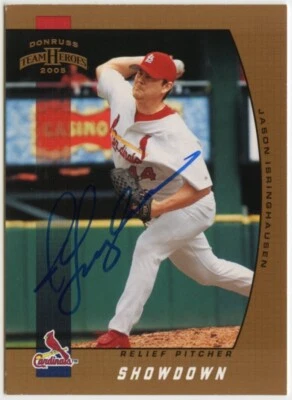 2005 Donruss Team Heroes Showdown Bronze /100 Jason Isringhausen #293 Auto  - Image 1 of 2