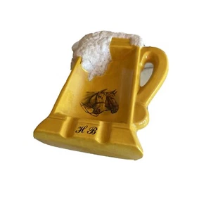 Yozie Mold Large Beer Mug Ceramic Ashtray Horse Image HB - Picture 1 of 6