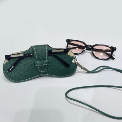 Estuche para gafas de cuero PU - Bolsa de almacenamiento de gafas de sol suaves Bolsa portátil ☾ Foto 1 de 4