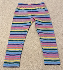 Hanna Andersson - Girls Rainbow Striped Leggings - Size 4 - Picture 1 of 3