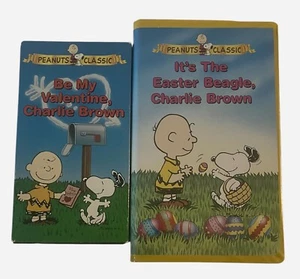 Charlie Brown VHS 2 Movie Lot. Be My Valentine Charlie Brown, It’sEaster Beagle - Bild 1 von 4