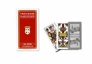 Jeu de Cartes de Trévise Recouvert de Dal Negro - 40 Cartes - Afbeelding 1 van 1