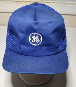 Gorra de camionero de malla vintage Snapback GE General Electric hecha en EE. UU. - Imagen 1 de 9