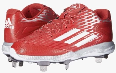 Botín de béisbol Adidas Performance PowerAlley 3 para hombre, rojo eléctrico/blanco 13 D (M) Foto 1 de 4