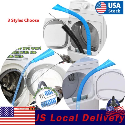 Kit de limpiador de ventilación para secadora accesorio de manguera de vacío cepillo removedor de pelusa lavadora eléctrica Foto 1 de 4