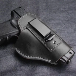 Tactical Right/Left Hand Leather Gun Holster IWB Gun Holster for Concealed Carry - Picture 1 of 11