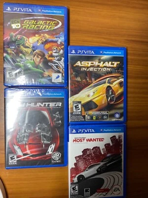 4 Racing Playstation PS Vita Games Lot New SEALED - Image 1 of 2
