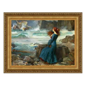 Design Toscano Miranda der Sturm gerahmte Leinwand Replik Gemälde: klein - Bild 1 von 1