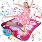 Dance Mat Toys for Girls - Music Play Mat 5 Play Modes 3 Challenge Levels Adjust
