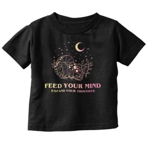 Camiseta Feed Your Mind Expand Your Thoughts Shrooms Niño Niño Niña Juvenil - Imagen 1 de 6