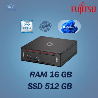 FUJITSU Q556 DESKTOP PC INTEL I5 RAM 16GB SSD 512GB WIN 11 PRO GENERALÜBERHOLT - Bild 1 von 4