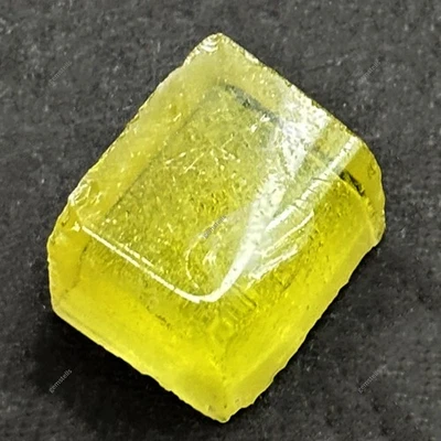 Lab-Created 78.20 Ct Yellow Sapphire Perfect Uncut Raw Rough Certified Gemstone - Image 1 of 4