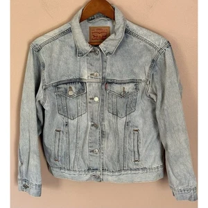 Levi's Jean Denim Trucker Jacket Womens Medium 90's - Picture 1 of 4