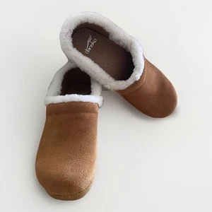 Dansko Professional Cozy Suede Shearling Tan Size 39 8.5 -9 US Nursing Comfort - Picture 1 of 10