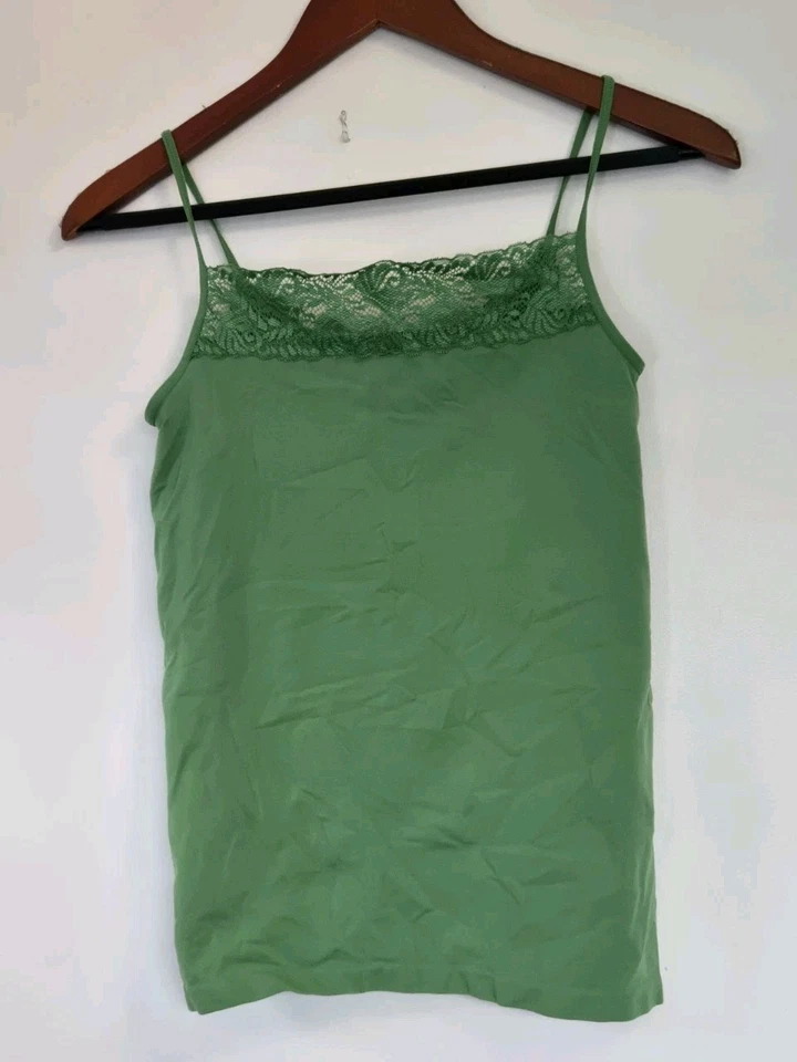 The Limited Cami Mujer L Kelly Verde Y2K Encaje Romántico Coqueta Tanque Hada Foto 1 de 4