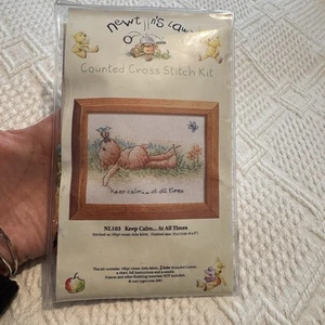 Coats Crafts Anchor Cross Stitch Kit Newtons Law Keep Calm...At All Times New - Picture 1 of 2